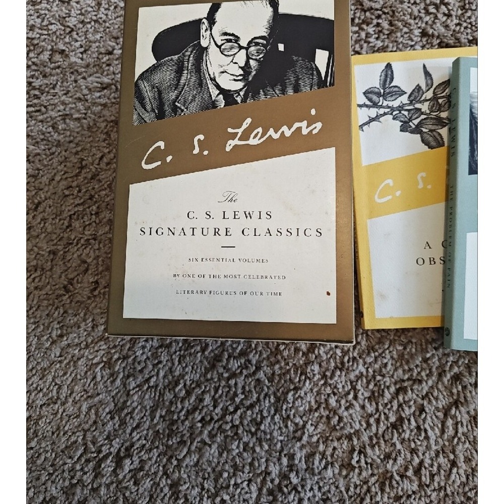 C.S. Lewis Signature Classics 6 Book Box Set Mere Christianity Screwtape Letters - Picture 3 of 5